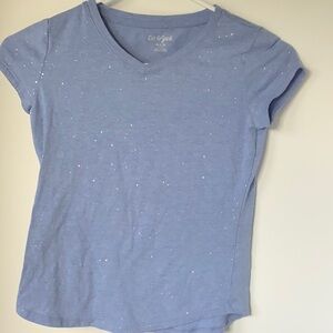 Cat & Jack sparkly blue tshirt